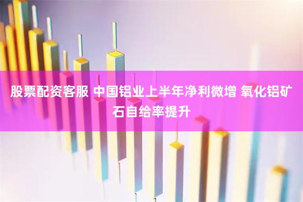 股票配资客服 中国铝业上半年净利微增 氧化铝矿石自给率提升